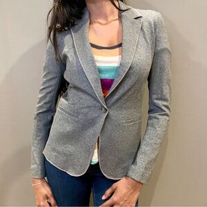 Banana Republic Charcoal Sweater Blazer